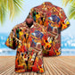 Jazz Melody Hawaiian Shirt Design Detail For Beach Days And Holiday Travel