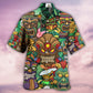 Tropical Island Tiki Hawaiian Shirt For Resort Trips, Coastal Parties, And Warm Weather Style