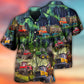 Woodland Tractor Hawaiian Shirt For Beach Parties And Weekend Getaways