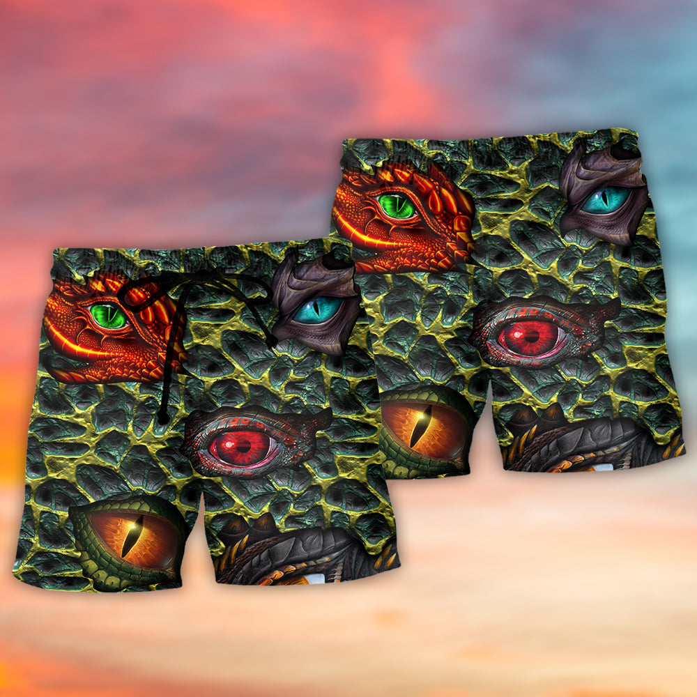 Dragon Eye Fantasy Power Beach Shorts For Sunny Holidays And Comfortable Daily Styling