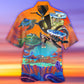 Creative Turtle Cosmic Myth Hawaiian Shirt For Summer Vacation, Beach Travel, And Casual Wear