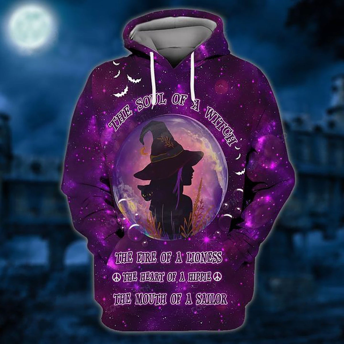 Mystic Witch Soul Hoodie For Halloween Style Outdoor Activities And Relaxed Outfits