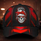 Thunder Red Skull Storm Classic Cap For Relaxed Outfits Outdoor Events And Holiday Trips