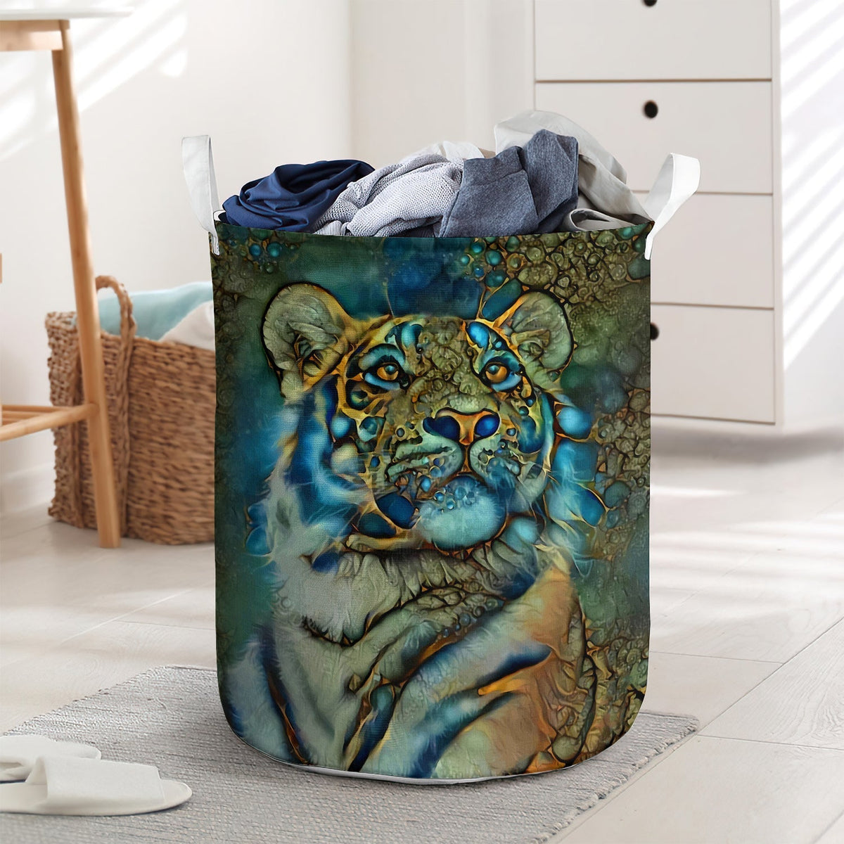 Tiger Strong Style Laundry Basket For Bathroom Bedroom Storage