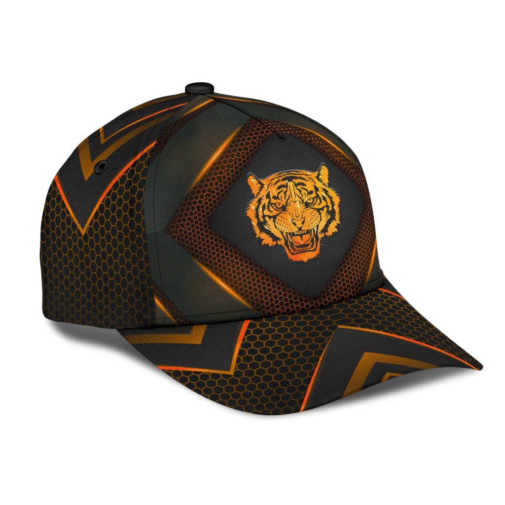 Tiger Carbon Pattern Classic Cap For Beach Days Travel And Relaxed Everyday Outfits
