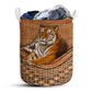 Tiger Rattan Texture Proud Laundry Basket For Bathroom Bedroom Storage