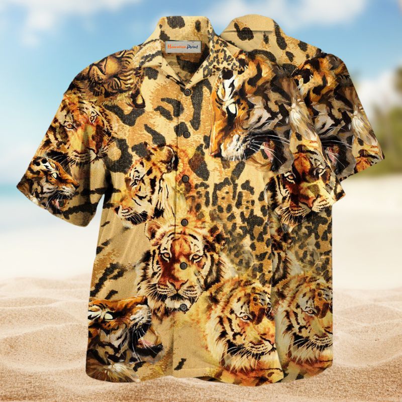 Tiger Stay Hawaiian Shirt For Coastal Travel, Casual Events, And Comfortable Summer Wear