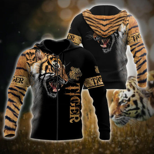 Tiger Stronger Hoodie For Wildlife Adventures Everyday Wear And Relaxed Outfits