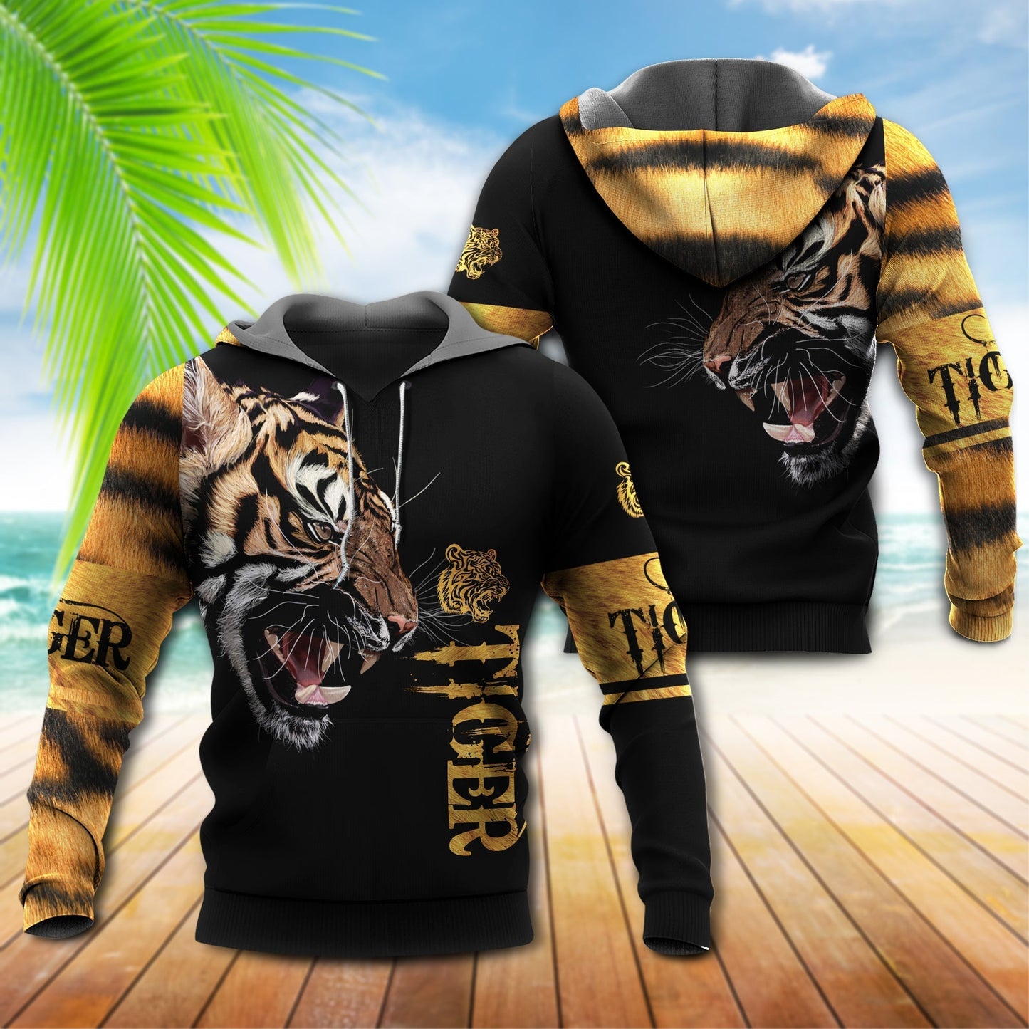 Strong Tiger Power Hoodie For Nature Lovers Everyday Adventures And Thoughtful Gifting