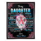 Tiger Whenever You Feel Overwhelmed Mom To Daughter Flannel Blanket For Cozy Bedroom Sofa Decor