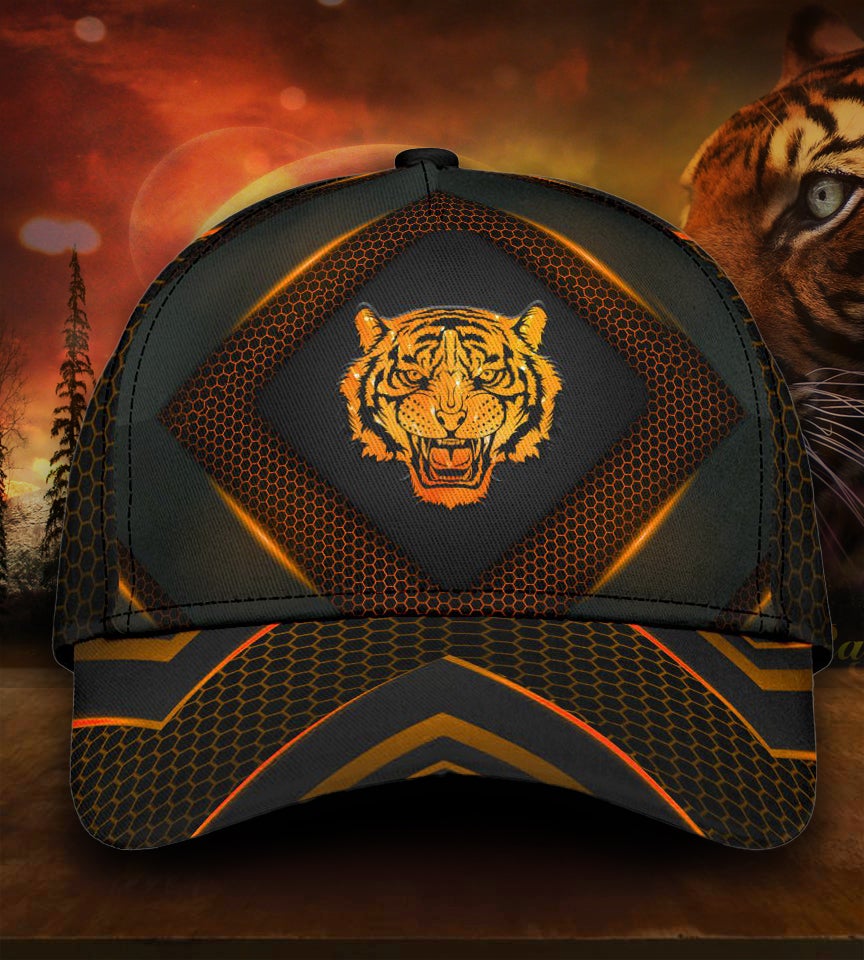 Tiger Carbon Modern Wild Classic Cap For Parties Vacations And Relaxed Daily Outfits