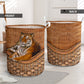 Tiger Rattan Texture Proud Laundry Basket For Room Home Organizer