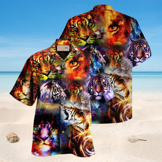 Tigers Power Universe Hawaiian Shirt For Summer Vacation, Beach Travel, And Casual Wear