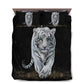 White Tiger Wildlife Bedding Cover For Nature Bedroom Decor