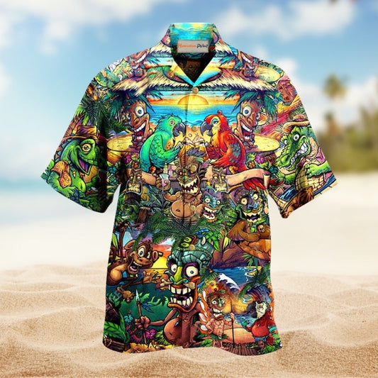 Tiki Do You Have The Aloha Spirit Hawaiian Shirt For Summer Vacation Beach Travel And Relaxed Casual Wear