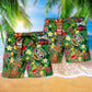 Tiki Don't Tiki Me Off Hawaiian Print Beach Shorts For Resort Trips And Poolside Style