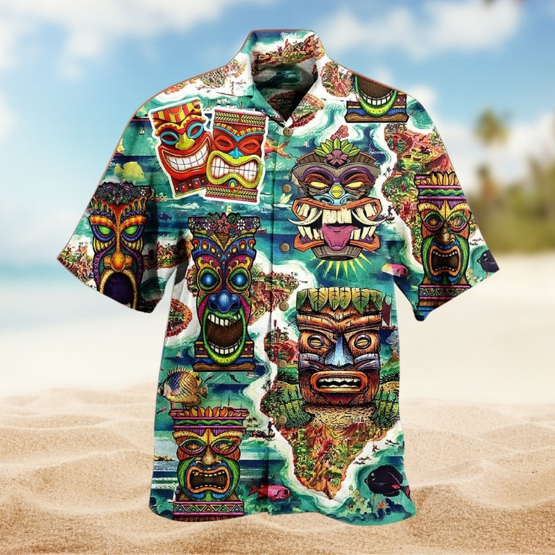 Fantasy Galaxy Pug Rainbow Space Hawaiian Shirt Design View For Beach Days