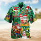 Christmas Creative Pattern Hawaiian Shirt For Holiday Parties, Tropical Vacations, And Festive Gift Giving