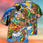 Watercolor Tiki Surfing Pretty Hawaiian Shirt Artwork View For Coastal Escapes And Resort Style