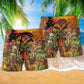 Tiki Wakaka Aloha Funny Hawaiian Print Beach Shorts For Beach Days And Coastal Travel