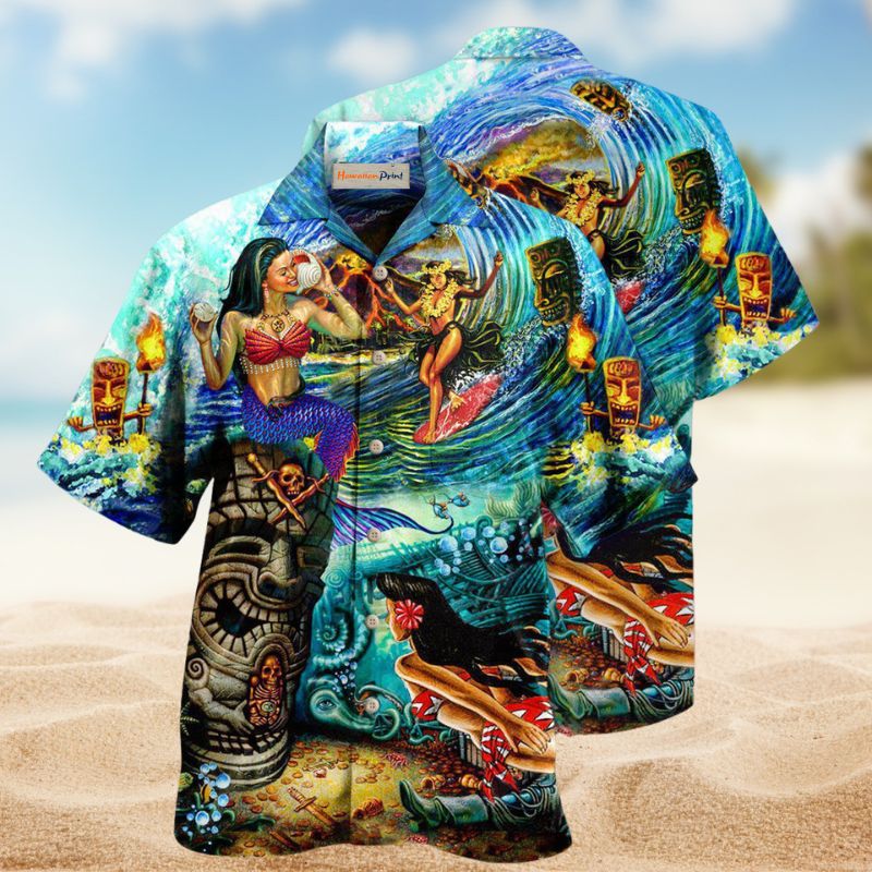 Island Tiki Aloha Hawaiian Shirt For Beach Days, Summer Outings, And Thoughtful Gift Giving