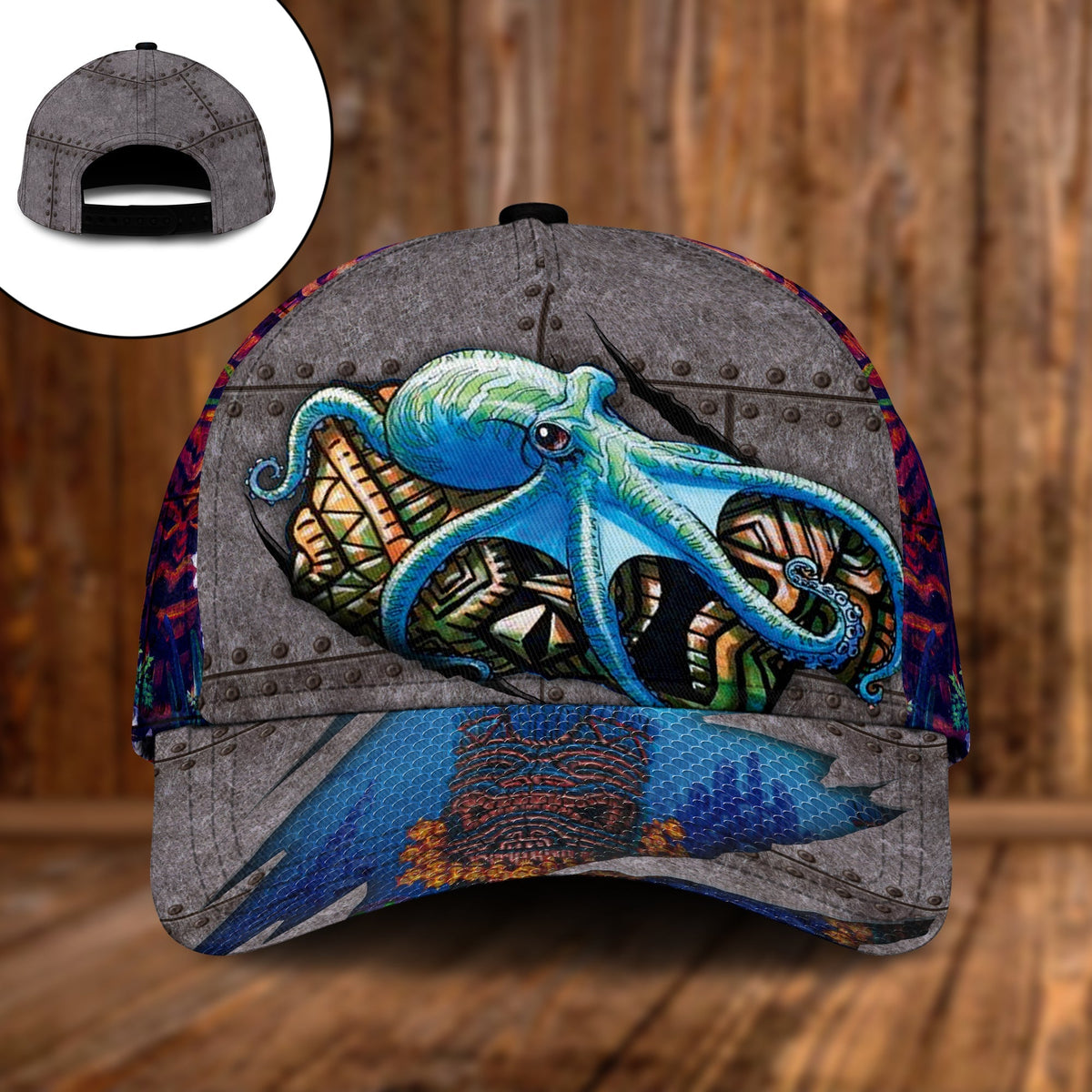Tiki And Ocean Classic Cap For Festivals Travel Adventures And Casual Gift Giving