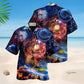 Time Flies Clock Hawaiian Shirt For Island Vacations Warm Weather Events And Relaxed Everyday Style