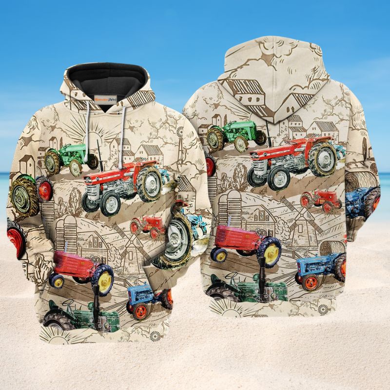 Too Many Tractors Hoodie For Casual Activities Seasonal Outings And Gift Ideas
