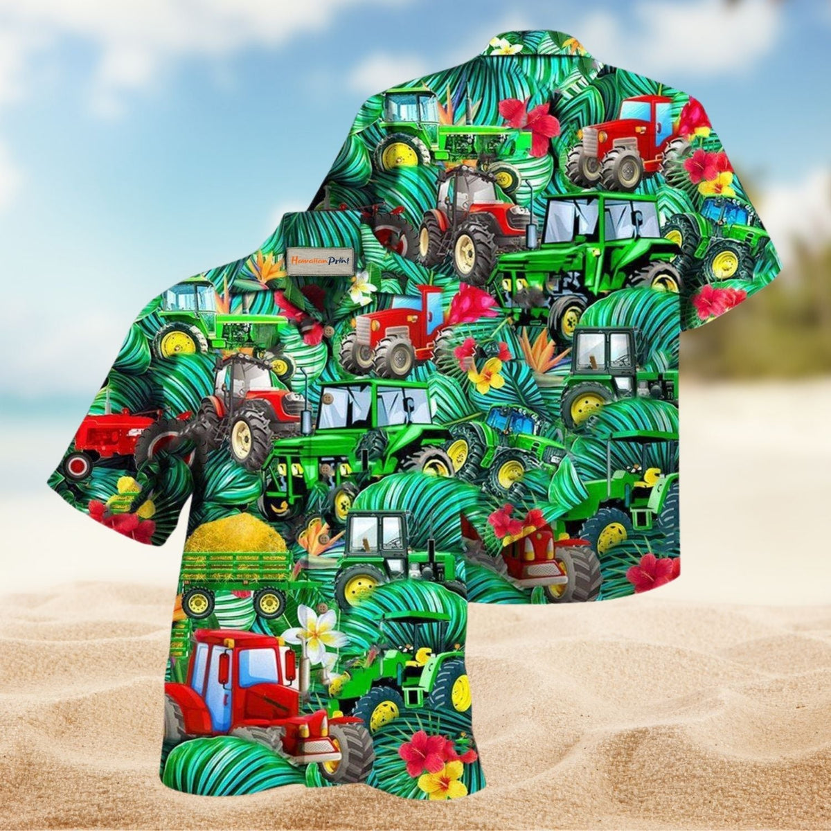 Tractor I Promise Tropical Hawaiian Shirt For Coastal Outings Automotive Fans And Warm Weather Style