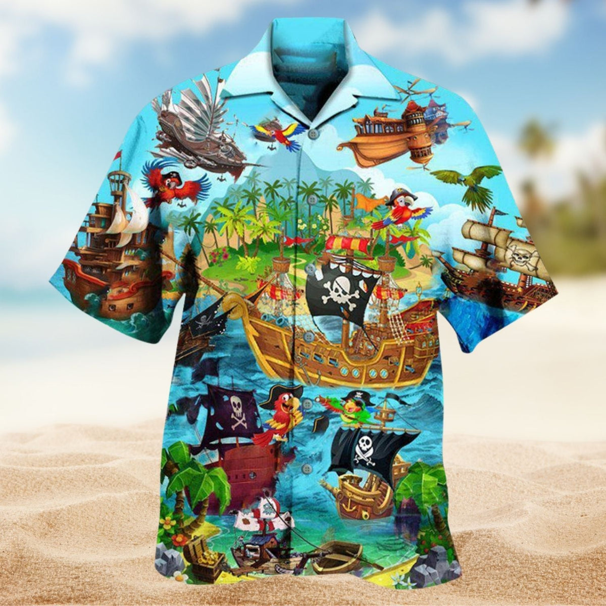 Classic Pirate Adventure Hawaiian Shirt For Resort Travel Alternative Fashion And Thoughtful Gifting