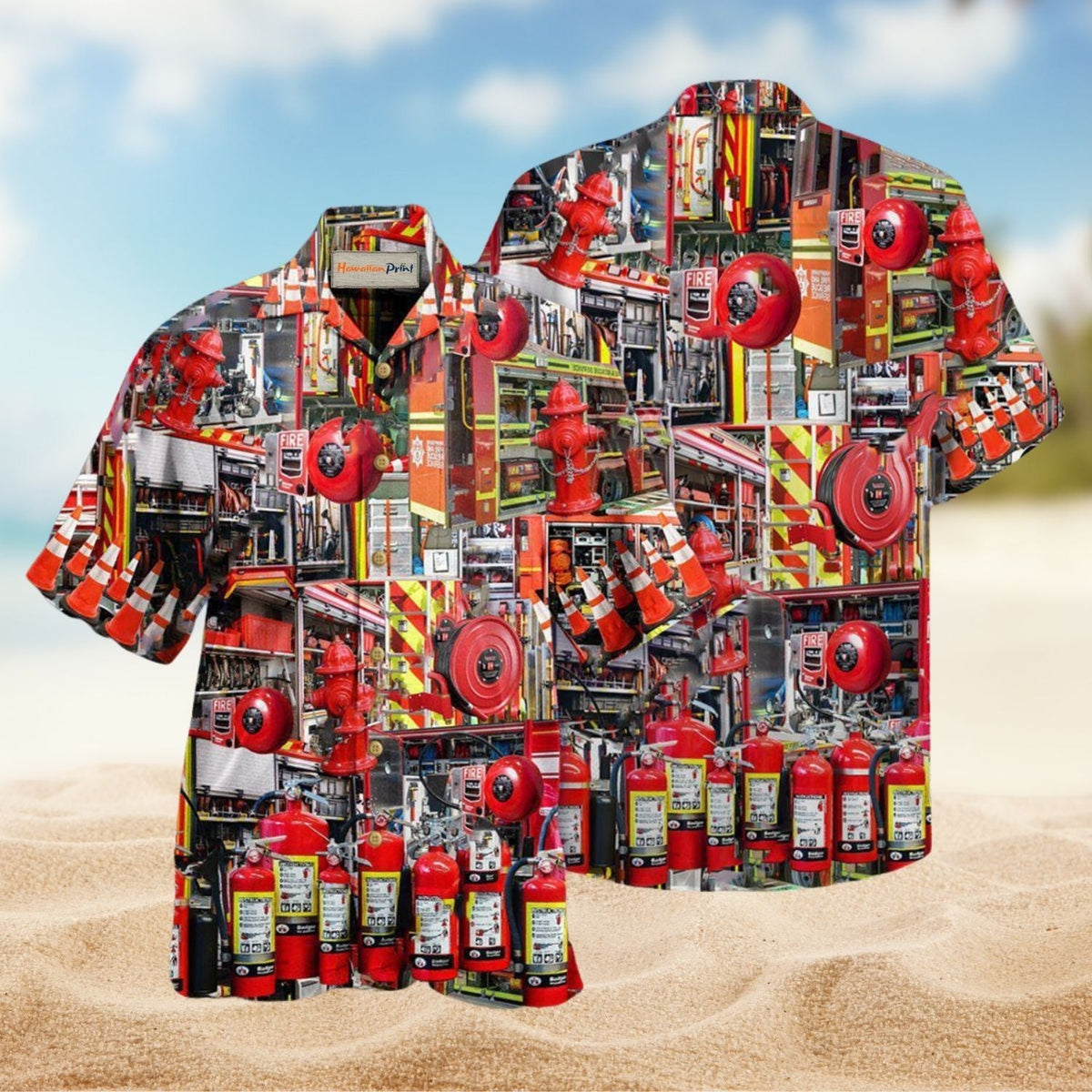 Firefighter It Became My Problem When You Called Hawaiian Shirt For Summer Vacation Beach Travel And Relaxed Casual Wear