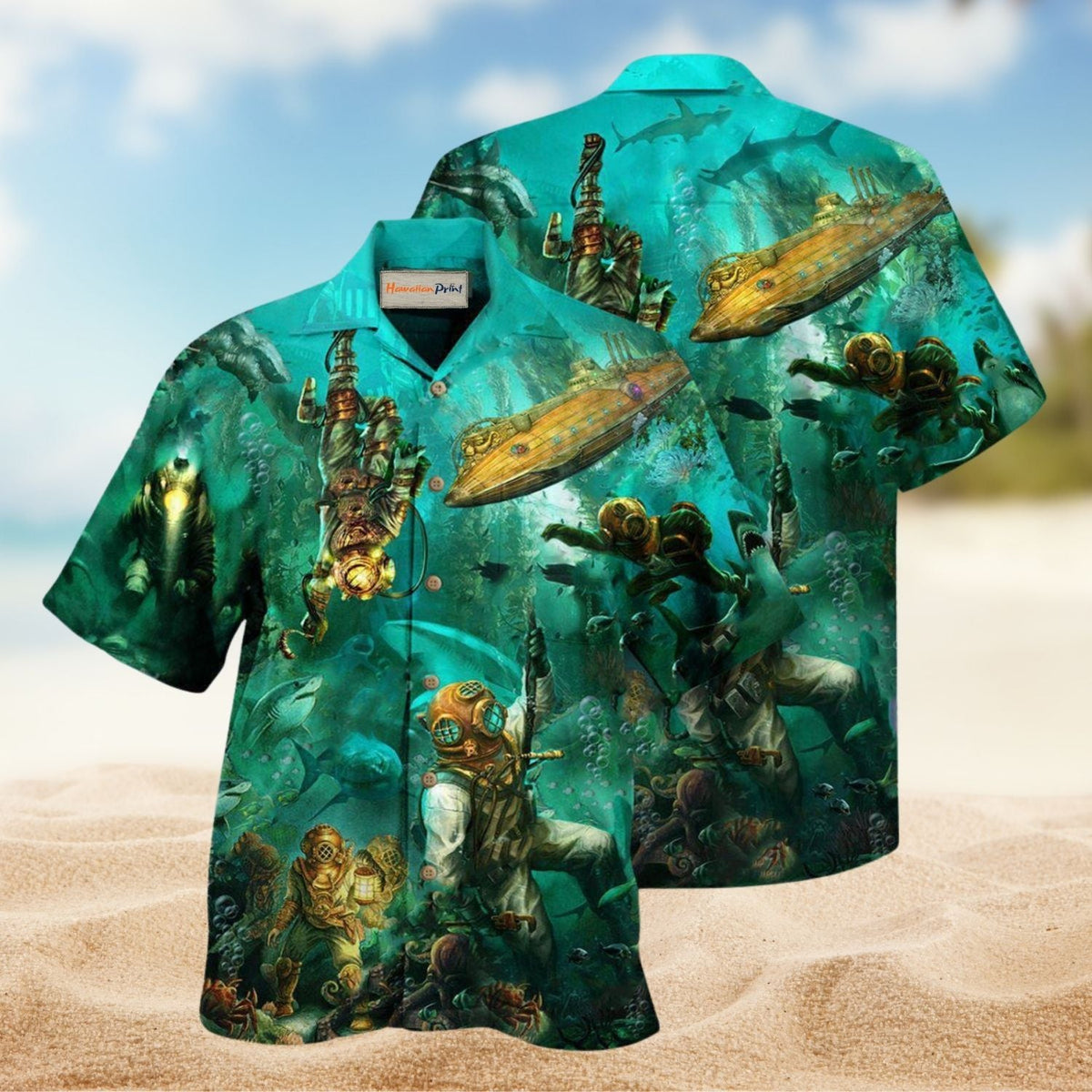 Ocean Into The Sea I Go Hawaiian Shirt For Resort Travel Summer Events And Thoughtful Casual Gifting