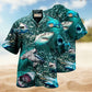 In A World Full Of Fish Be A Shark Hawaiian Shirt For Summer Vacation Beach Travel And Relaxed Casual Wear