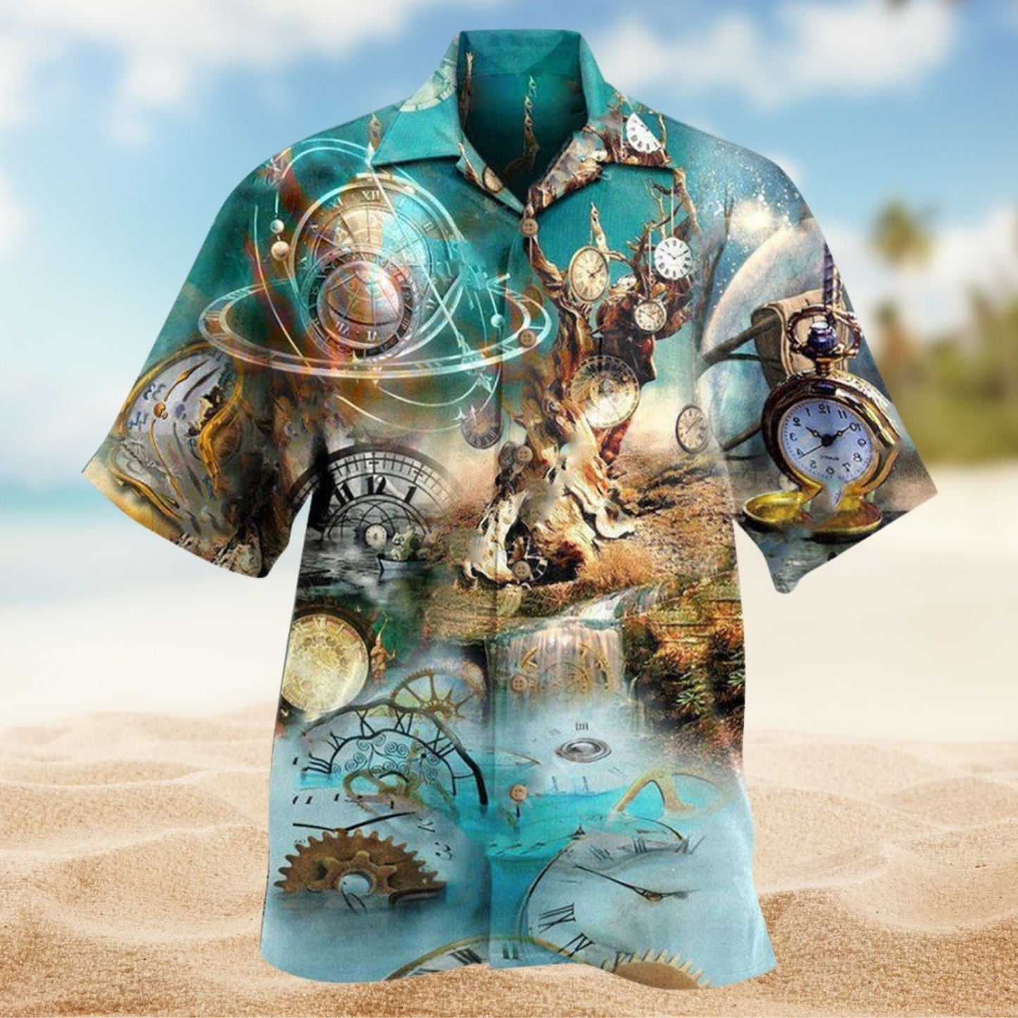 If Not Now When Clock Hawaiian Shirt For Summer Gatherings Island Travel And Comfortable Casual Wear