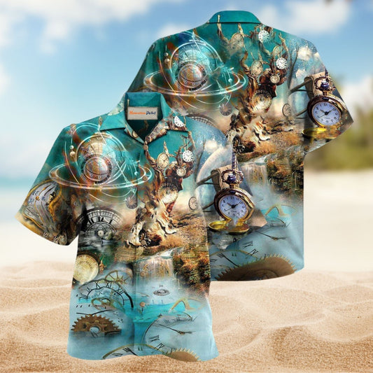 If Not Now When Clock Hawaiian Shirt For Summer Gatherings Island Travel And Comfortable Casual Wear