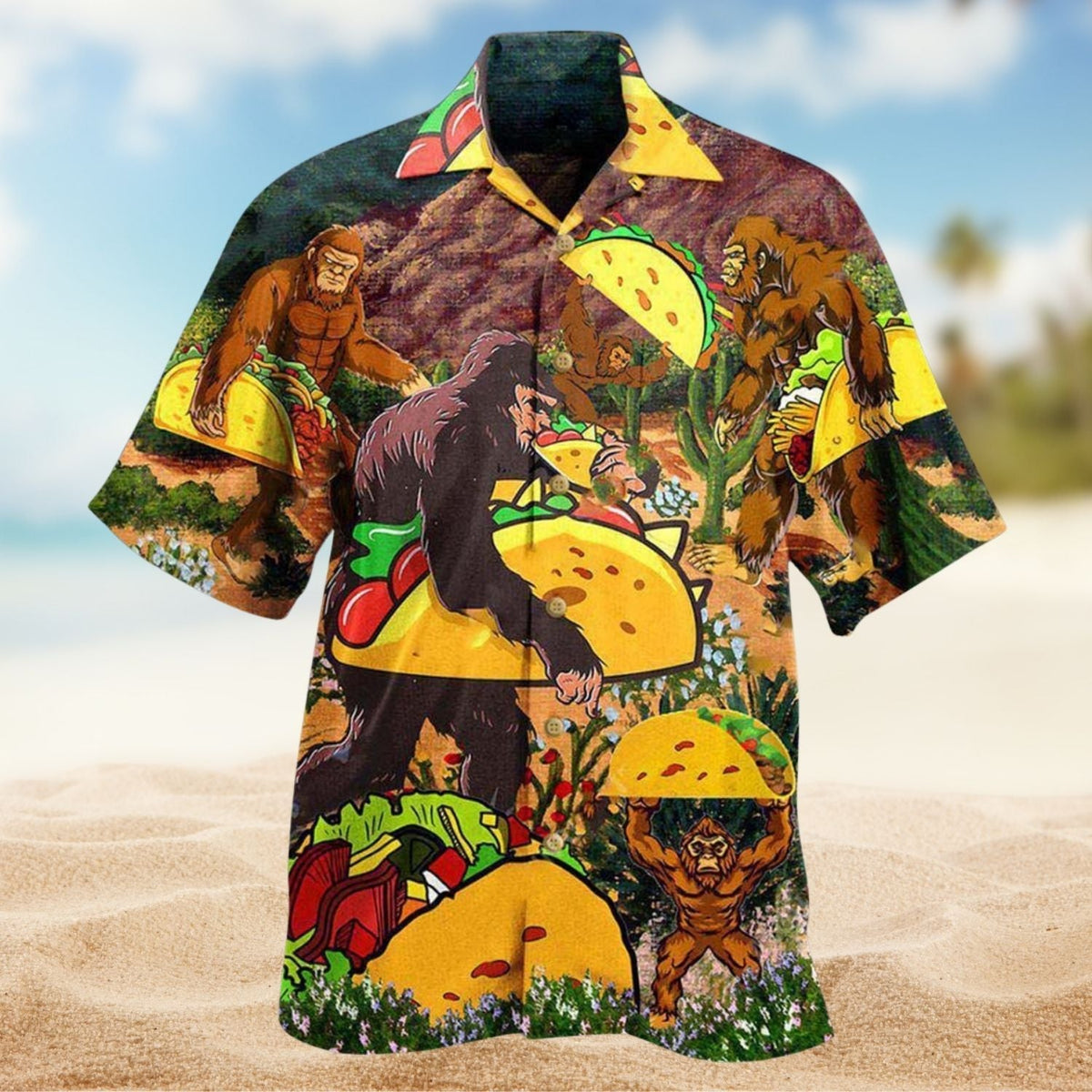 Delicious Taco Humor Hawaiian Shirt For Island Getaways Beach Parties And Comfortable Vacation Style
