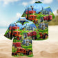 Tractor Men Drive Hawaiian Shirt For Island Vacations, Resort Wear, And Relaxed Seasonal Style