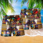 Train Travel Well Colorful Beach Shorts For Summer Vacation And Coastal Travel
