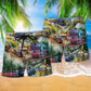 Train Life Is The Train Not The Station In The Beach Shorts For Road Trips And Summer Travel