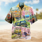 Dog Cat Yarn Together Hawaiian Shirt Summer Design Detail For Casual Outings