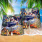 Train Right Track Beach Shorts Pattern Detail For Beachside Relaxation And Weekend Casual Style