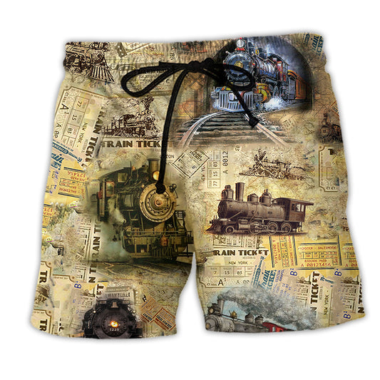 Train Beach Shorts For Beach Days And Leisure And Relaxation