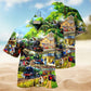 Train Track Full Of Possibilities Hawaiian Shirt For Resort Travel Scenic Drives And Casual Summer Wear
