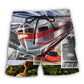 Retro Train Beach Shorts For Beach Days And Laid Back Styling