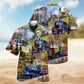 Spring Trains Hill Hawaiian Shirt For Island Vacations, Resort Wear, And Relaxed Seasonal Style