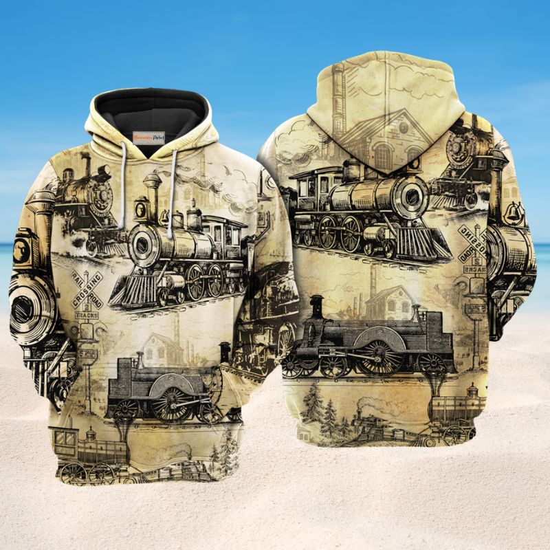 Trains Railway Love Life Hoodie For Recreation Enthusiasts Daily Outfits And Relaxed Wear