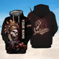 Tribal Skull Personalized Hoodie For Dark Themed Outfits Outdoor Trips And Casual Comfort