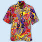 Tropical Parrot Hawaiian Shirt With All Over Print For Vacation Parties Beach Outings And Relaxed Daily Wear