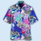 Tropical Animals Jungle Leaf Design Hawaiian Shirt For Tropical Holidays, Outdoor Gatherings, And Everyday Comfort