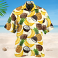 Tropical Fruit Hawaiian Shirt For Coastal Travel, Casual Events, And Comfortable Summer Wear